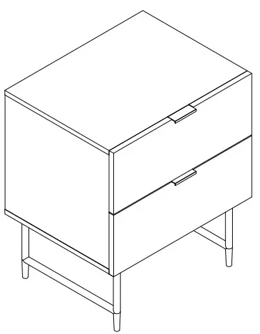 SHANGRI-LA SLHONEYBTWA, SLHONEYBTBA HONEYCOMB BEDSIDE TABLE - Step 9