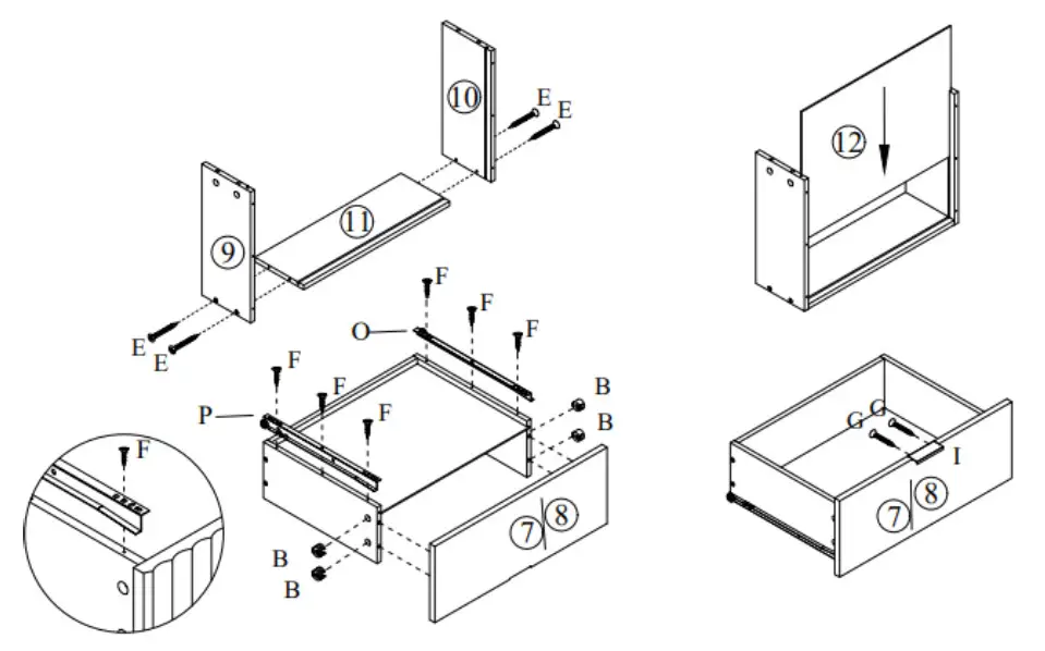 SHANGRI-LA SLHONEYBTWA, SLHONEYBTBA HONEYCOMB BEDSIDE TABLE - Step 2.0
