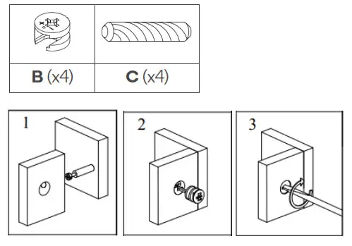 SHANGRI-LA SLHONEYBTWA, SLHONEYBTBA HONEYCOMB BEDSIDE TABLE - Step 3