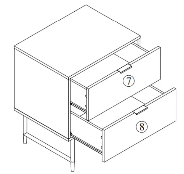 SHANGRI-LA SLHONEYBTWA, SLHONEYBTBA HONEYCOMB BEDSIDE TABLE - Step 9