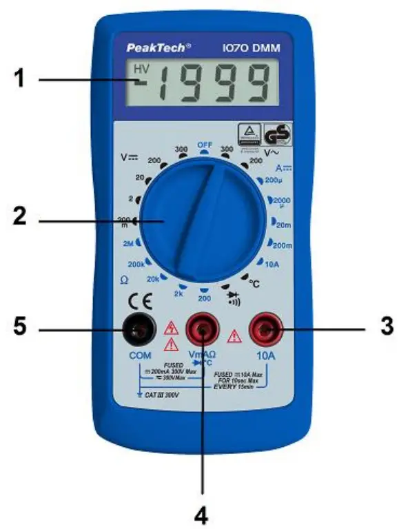 PeakTech 1070 Digital Multimeter - fig