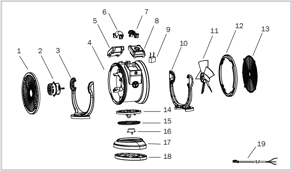 Parts Description diagram
