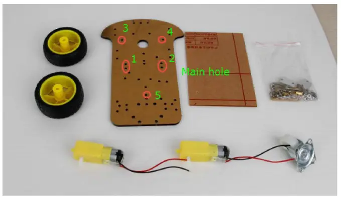 velleman-VMA500-2WD-Motor-Chassis-Robotics-Kit-fig-1