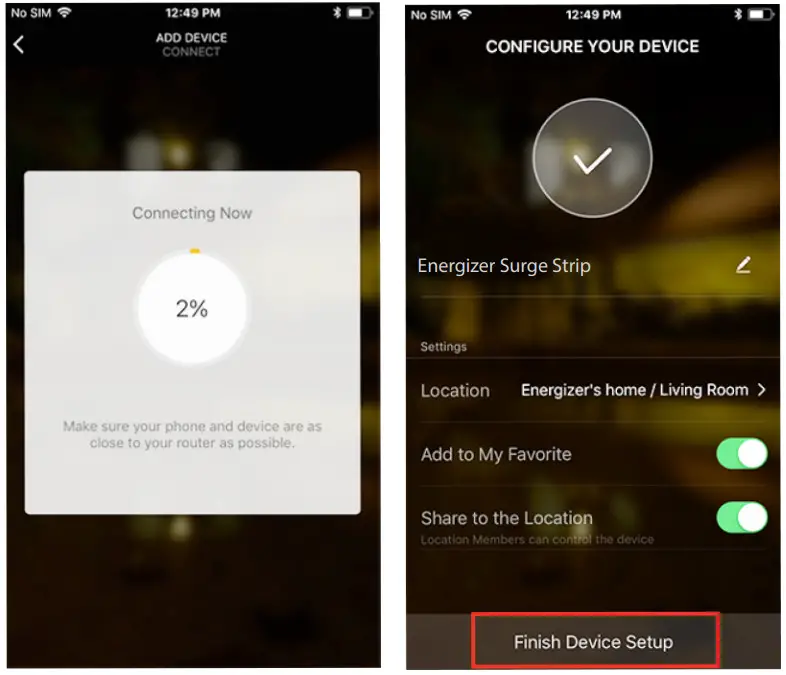 Energizer EIS3-1001-WHT Smart WiFi Surge Protector - Setup