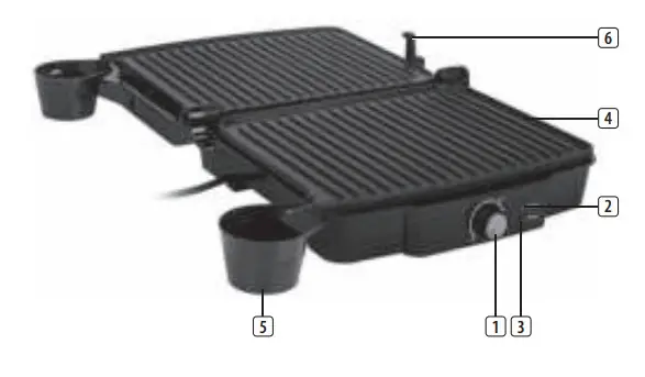 Tristar GR-2853 Electric Grill press Black - Fig