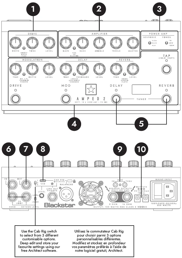Blackstar-AMPED-2-Pedalboard-with-Built-in-100W-Amplifier-FIG-5