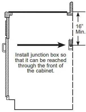 Cafe Appliances CHP90361TBB 30 and 36 Inch Electric Cooktop Instruction Manual - INSTALLING THE JUNCTION BOX