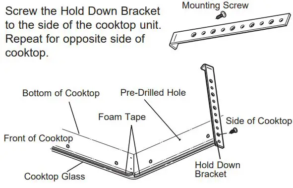 Cafe Appliances CHP90361TBB 30 and 36 Inch Electric Cooktop Instruction Manual - MOUNTING PARTS