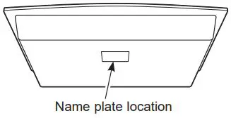 Cafe Appliances CHP90361TBB 30 and 36 Inch Electric Cooktop Instruction Manual - Name plate location