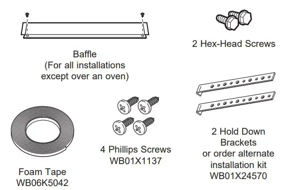 Cafe Appliances CHP90361TBB 30 and 36 Inch Electric Cooktop Instruction Manual - PARTS INCLUDED