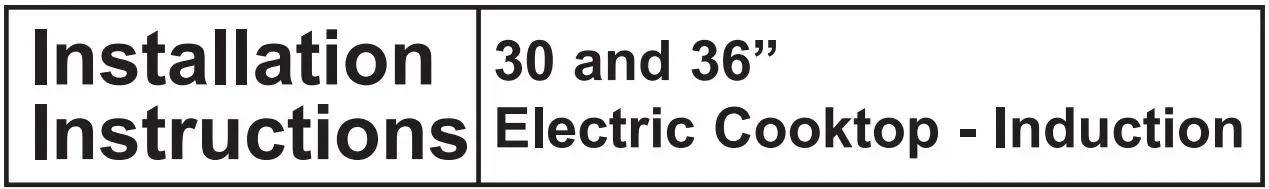 Cafe Appliances CHP90361TBB 30 and 36 Inch Electric Cooktop Instruction Manual