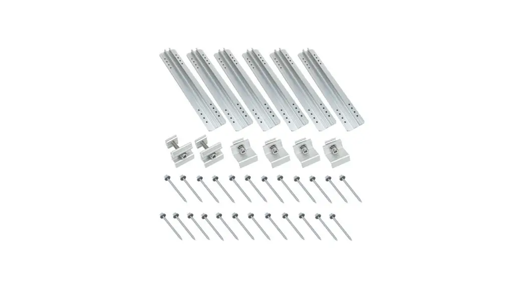 Pni Kmps04 Green Gouse S02 Mounitng Kit For 2 Solar Panels For Metal Sheet Roof Instruction Manual