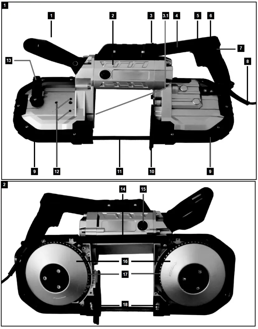 BORMANN BBS4010 Band Saw - Figure 1