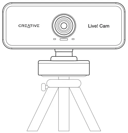 CREATIVE Live Cam Sync 1080p Full HD Wide angle Webcam - Tripod Mount 3