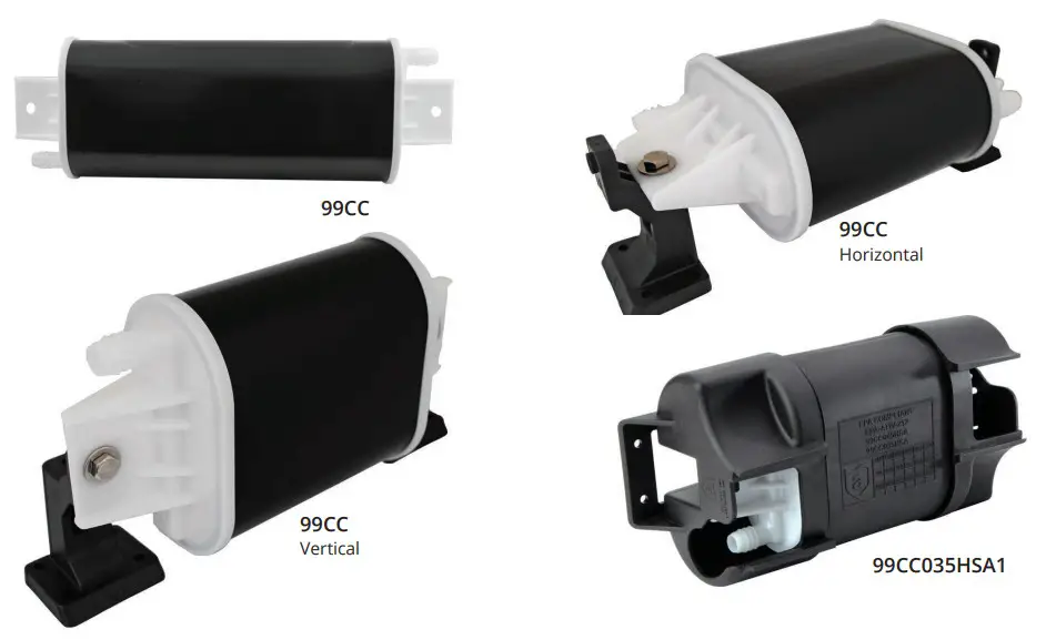 Attwood Marine 99CC085 1S Line Carbon Canister For Standard Brackets