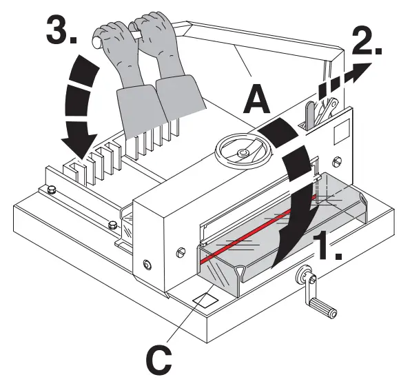 IDEAL 4705 High Performance office Guillotine - FIG 39