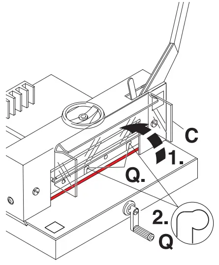 IDEAL 4705 High Performance office Guillotine - FIG21