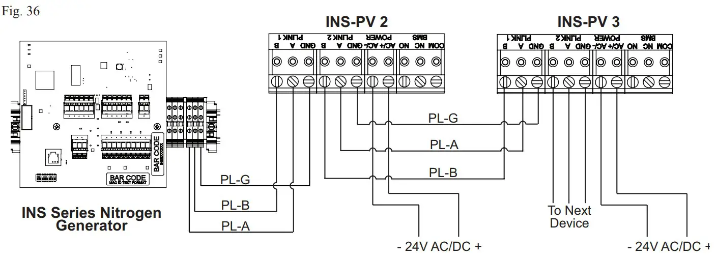 POTTER INS 2500 Nitrogen Generator - PLINK Wiring Schematic 2