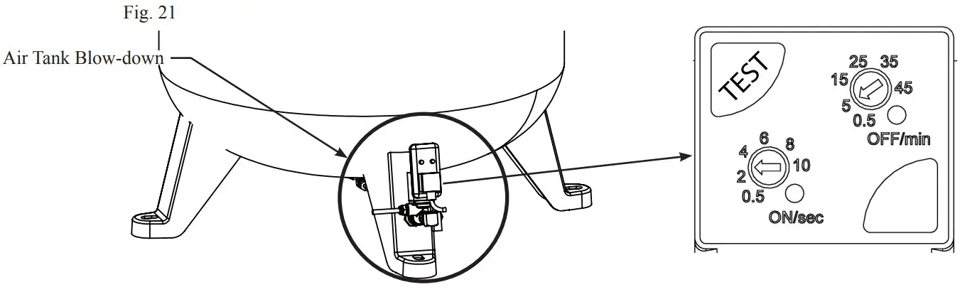 POTTER INS 2500 Nitrogen Generator - air tank 2.