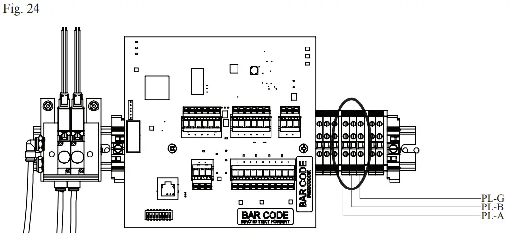 POTTER INS 2500 Nitrogen Generator - terminal blocks