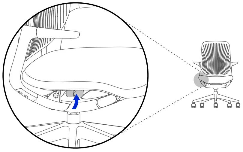 SIDIZ T25 Ergonomic Chair Black - Seat Height