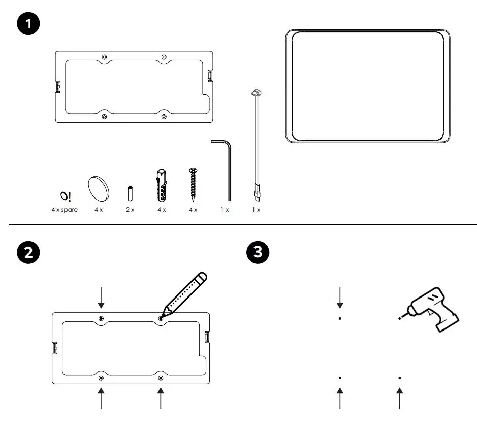 Voix Dame Wall 2.0 Wall Mount for iPad Instruction Manual - How to use 1