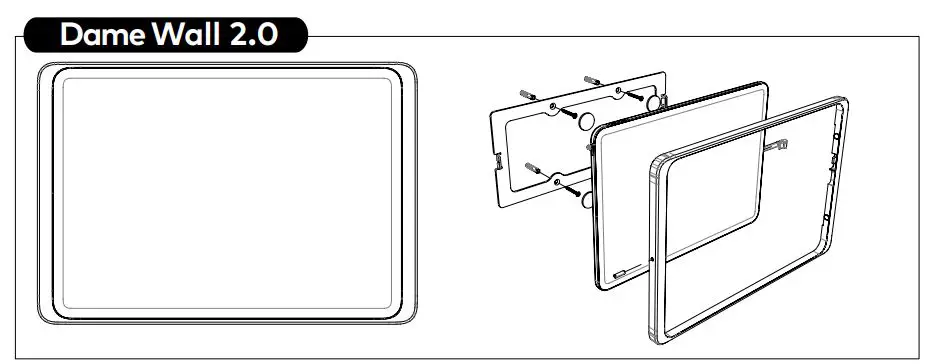 Voix Dame Wall 2.0 Wall Mount for iPad Instruction Manual