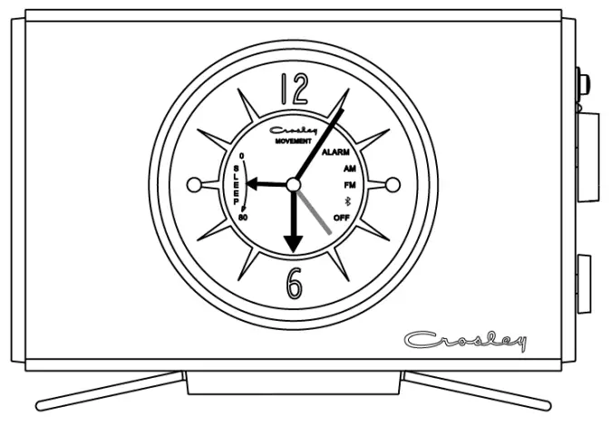 CROSLEY CR3038A Lewis Retro Radio --