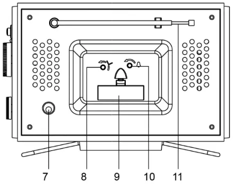 CROSLEY CR3038A Lewis Retro Radio -- Product 3