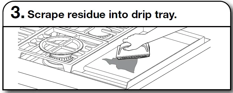 KitchenAid Commercial-Style 48 Inch Built-In Gas Cooktop with 6 Burners and Grid CARE AND CLEANING 7