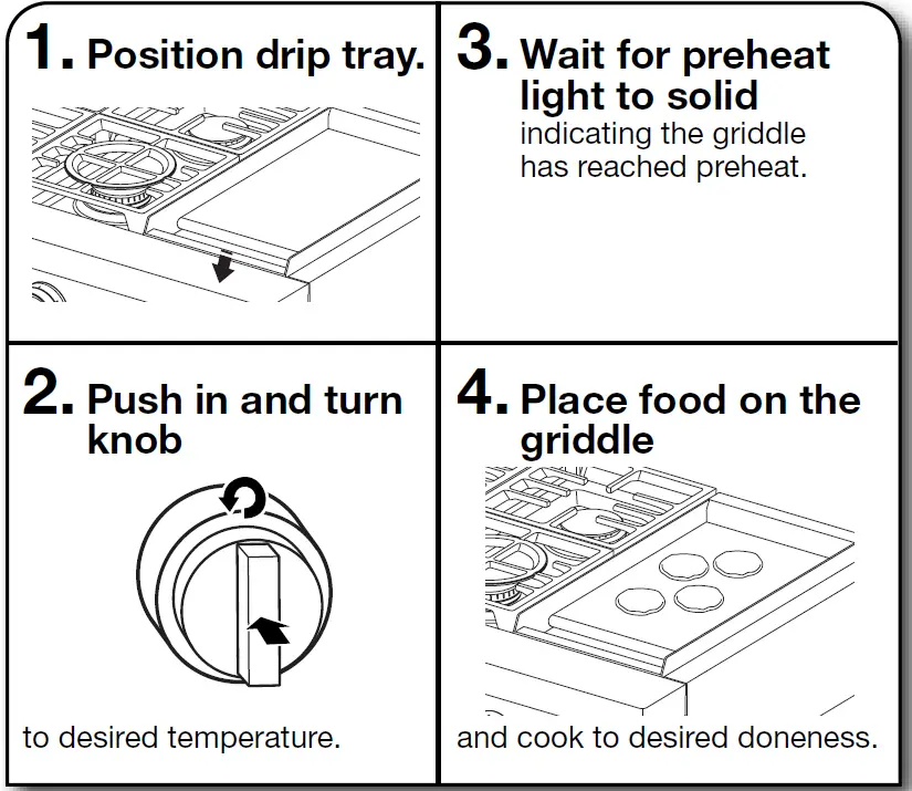 KitchenAid Commercial-Style 48 Inch Built-In Gas Cooktop with 6 Burners and Grid Use