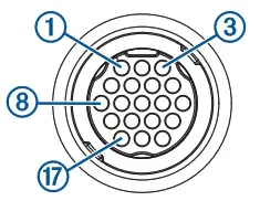 GARMIN 010-02134-00 GTB10 OnDeck Hub - IN OUT Cable Pinout
