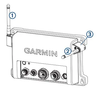 GARMIN 010-02134-00 GTB10 OnDeck Hub - Installing the Antennas