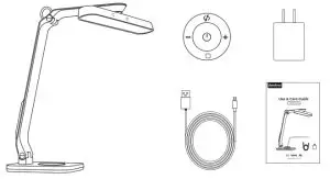 deerdance DL-21-01 LED Desk Lamp - PACKAGE INCLUDES
