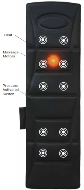 Homedics MM-P200TL 10 Motor Full Body Massager with Heat Instruction - Pressure