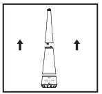 Homedics UHE-WM10 Total Comfort 2 in 1 Humidifier Warm and Cool Mist Instruction - Remove the extension nozzle