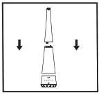 Homedics UHE-WM10 Total Comfort 2 in 1 Humidifier Warm and Cool Mist Instruction - Replace the tank cap by turning