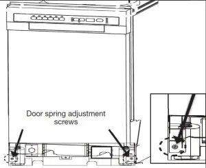 Whirlpool Custom 18 and 24 Wood Door Panel - Adjust spring tension