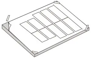 Whirlpool Custom 18 and 24 Wood Door Panel - Attach template to wood panel