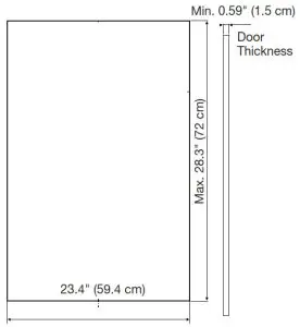 Whirlpool Custom 18 and 24 Wood Door Panel - Custom Panel Dimensions 24 inc