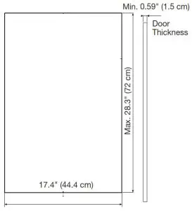 Whirlpool Custom 18 and 24 Wood Door Panel - Custom Panel Dimensions