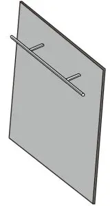 Whirlpool Custom 18 and 24 Wood Door Panel - Install customer-supplied handle