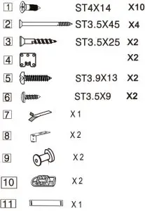 Whirlpool Custom 18 and 24 Wood Door Panel - Parts Supplied