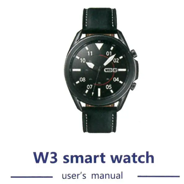 tekkiwear W3 Smartwatch User Manual