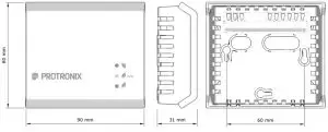 PROTRONIX NLII-CO2+RH+T-5-RS485 Room Sensor with RS485 - Dimensions