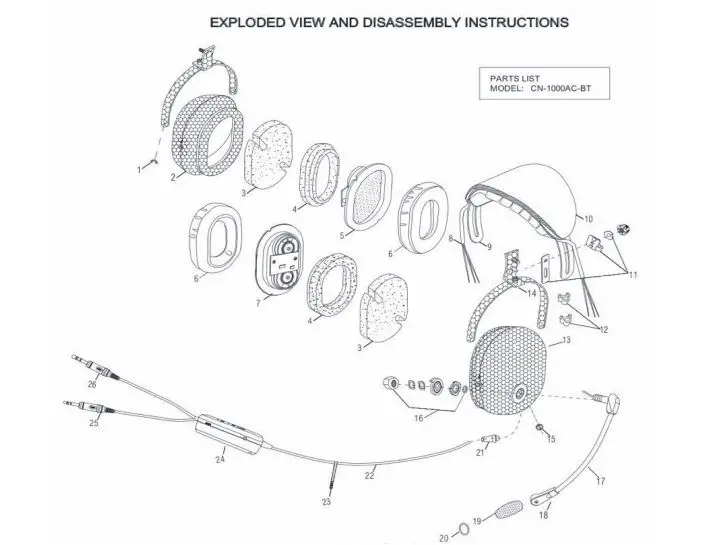 QSET AVIATOR Aviation ANR Headset and Helmet fig8
