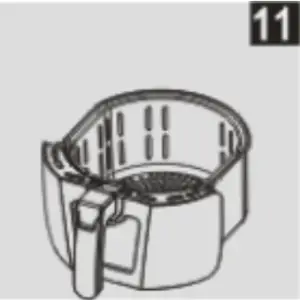 Zenchef AF10 1400W Air Fryer - fig13