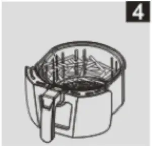 Zenchef AF10 1400W Air Fryer - fig5