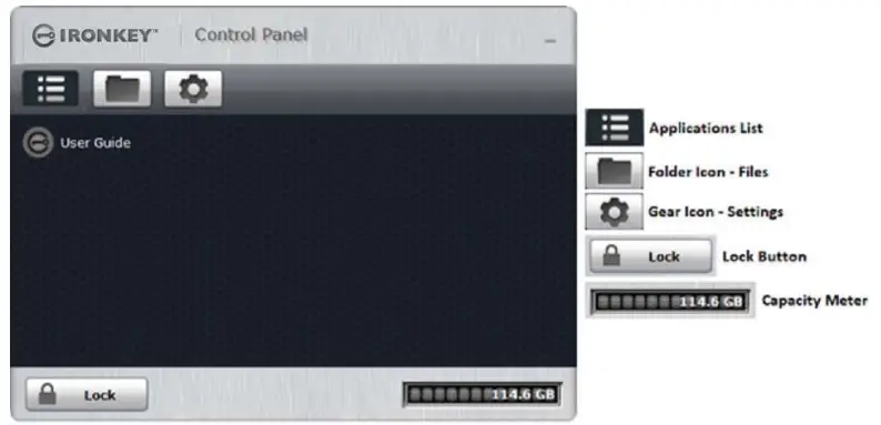 IronKey Control Panel