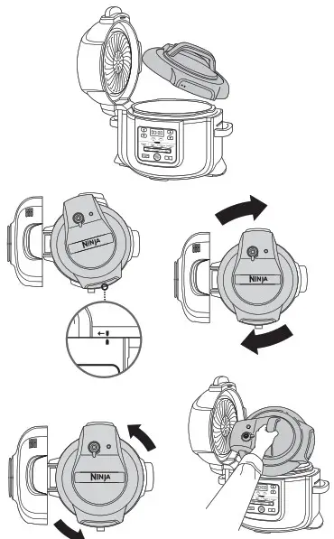NINJA Foodi 9-in-1 Multi-Cooker OP350UK- PRESSURE LID